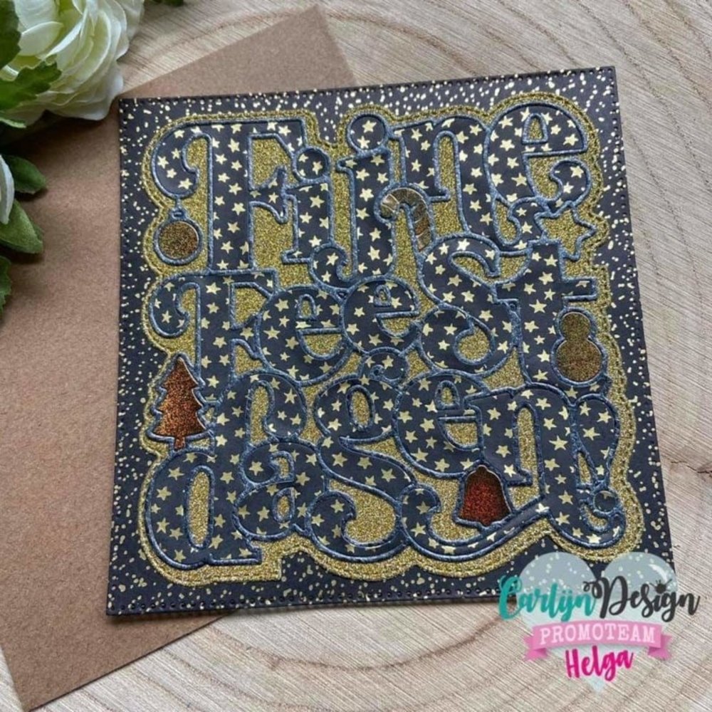 Carlijn Design Snijmallen Vierkant Fijne Feestdagen (CDSN-0135) Carlijn Design Snijmallen Vierkant Fijne Feestdagen (CDSN-0135)