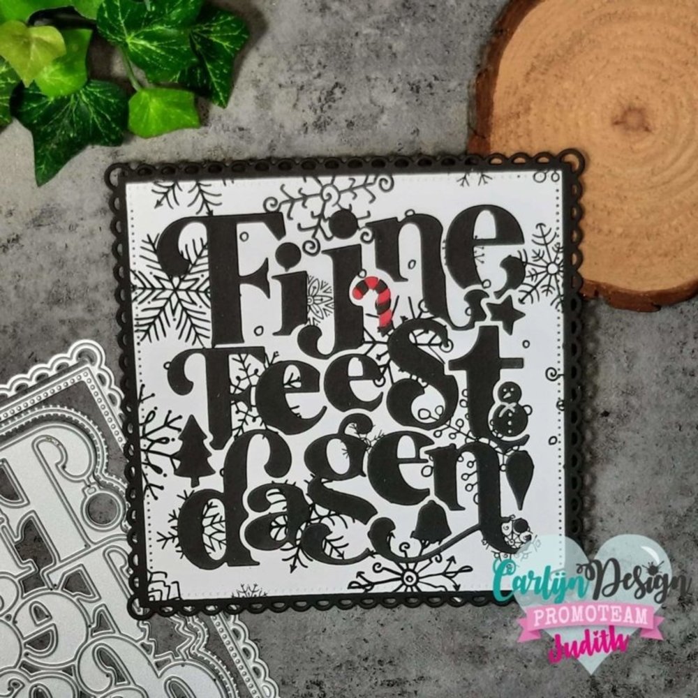 Carlijn Design Snijmallen Vierkant Fijne Feestdagen (CDSN-0135) Carlijn Design Snijmallen Vierkant Fijne Feestdagen (CDSN-0135)