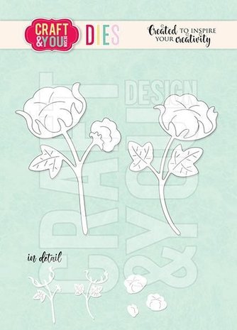 Craft & You Dies Cotton Flower (CW146) Craft & You Dies Cotton Flower (CW146)