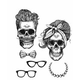 Stampers Anonymous Cling Stamps Wicked Hipsters (CMS439)