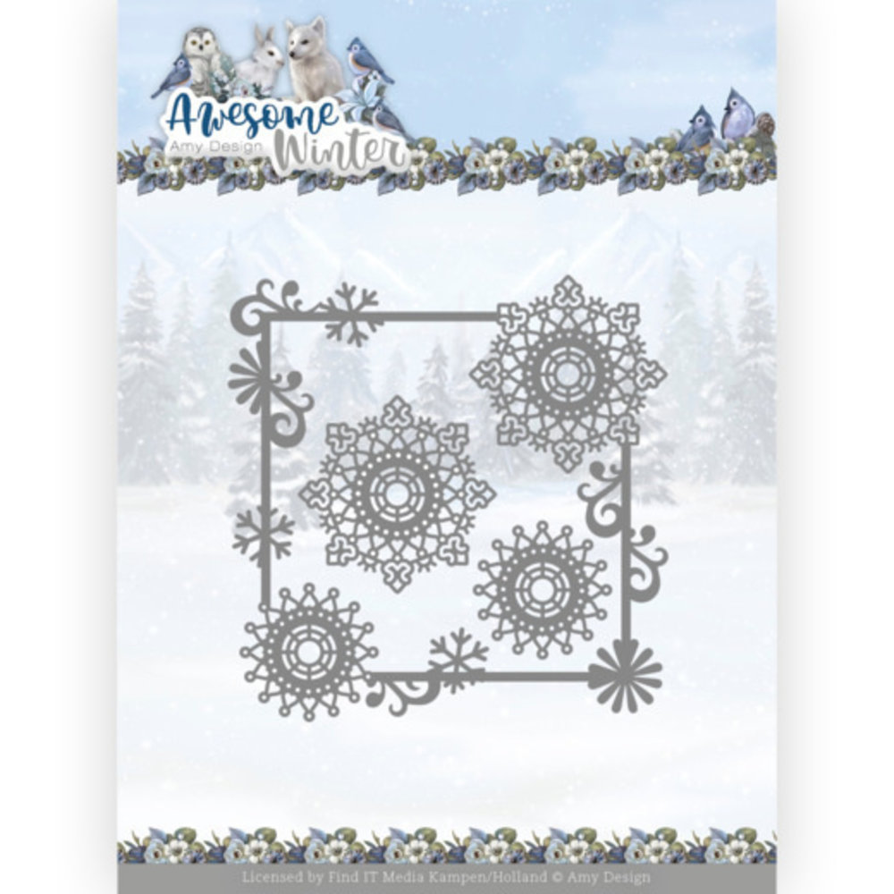 Amy Design Awesome Winter Winter Swirl Square (ADD10256)