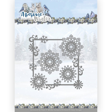 Amy Design Awesome Winter Winter Swirl Square (ADD10256)
