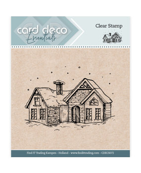 Card Deco Clear Stamp Snow House (CDECS072)