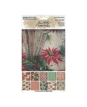 Idea-ology Tim Holtz Christmas Worn Wallpaper Scraps (TH94182) Idea-ology Tim Holtz Christmas Worn Wallpaper Scraps (TH94182)