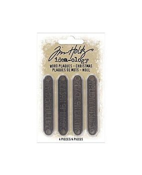 Idea-ology Tim Holtz Christmas Word Plaques (TH94203) Idea-ology Tim Holtz Christmas Word Plaques (TH94203)