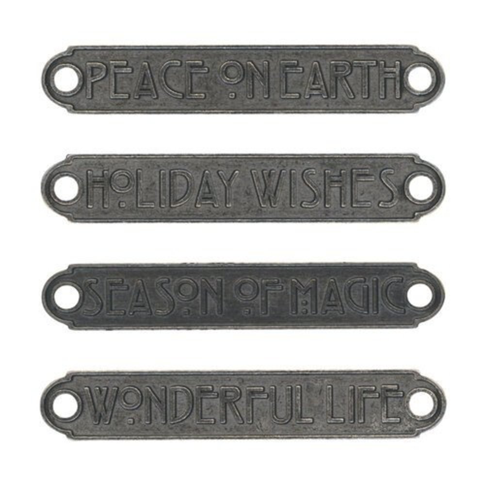 Idea-ology Tim Holtz Christmas Word Plaques (TH94203) Idea-ology Tim Holtz Christmas Word Plaques (TH94203)