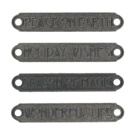 Idea-ology Tim Holtz Christmas Word Plaques (TH94203) Idea-ology Tim Holtz Christmas Word Plaques (TH94203)