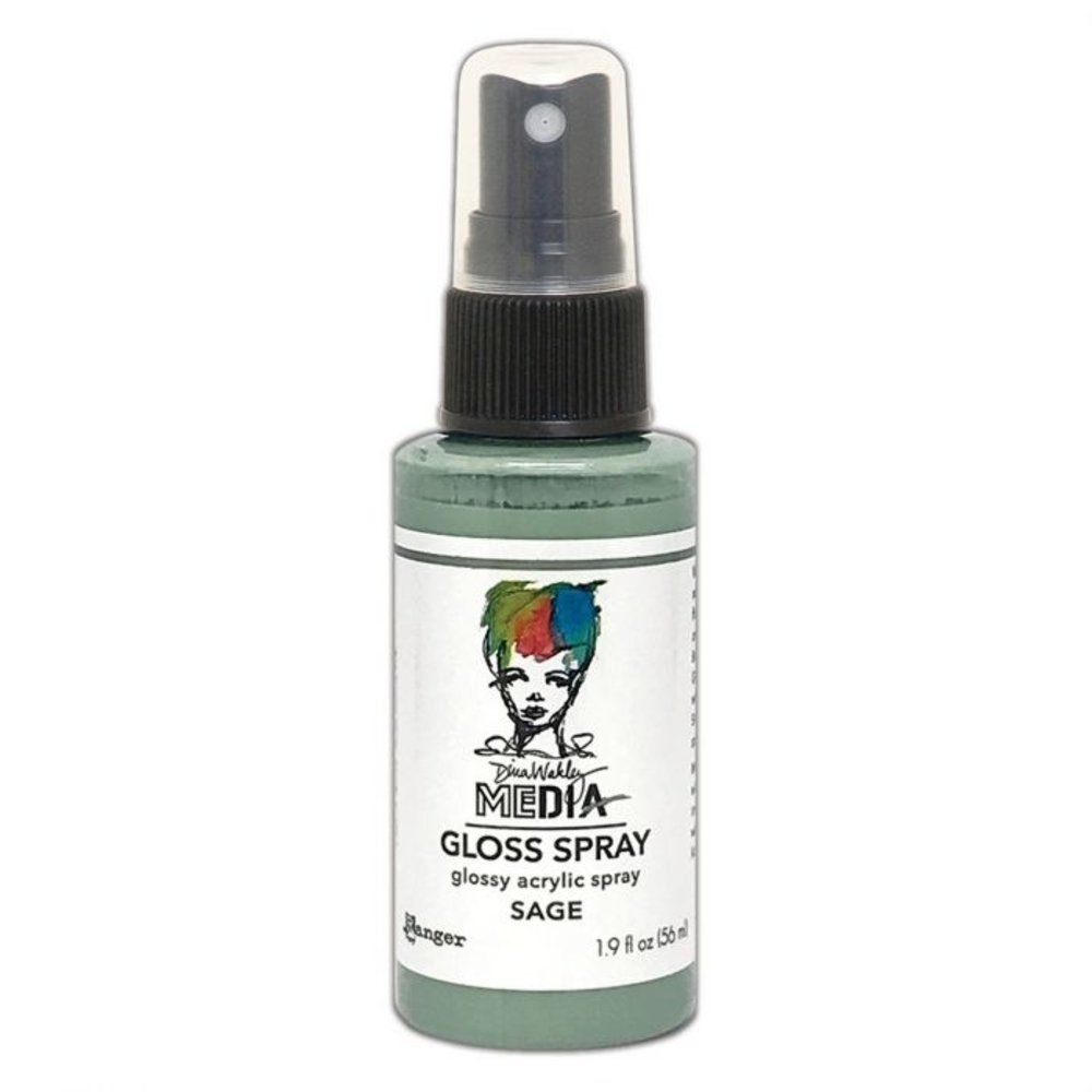 Dina Wakley MEdia Media Gloss Spray Sage 56ml (MDO76520)