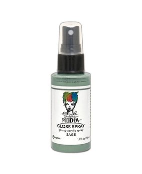 Dina Wakley MEdia Media Gloss Spray Sage 56ml (MDO76520)