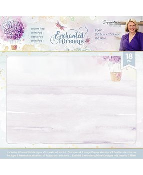 Crafter's Companion Enchanted Dreams 8x8 Inch Vellum Pad (S-ED-VELPAD8) Crafter's Companion Enchanted Dreams 8x8 Inch Vellum Pad (S-ED-VELPAD8)