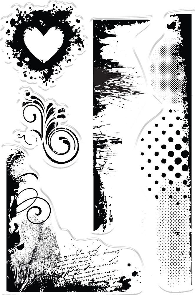 Crafter's Companion Enchanted Dreams Whimsical Textures Clear Stamps (S-ED-ST-WHT)