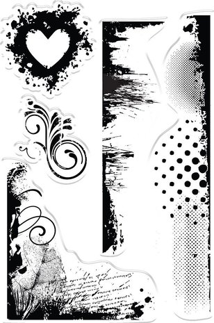 Crafter's Companion Enchanted Dreams Whimsical Textures Clear Stamps (S-ED-ST-WHT)