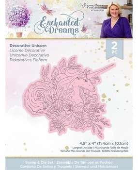 Crafter's Companion Enchanted Dreams Decorative Unicorn Stamp & Die (S-ED-STD-DUNI) Crafter's Companion Enchanted Dreams Decorative Unicorn Stamp & Die (S-ED-STD-DUNI)