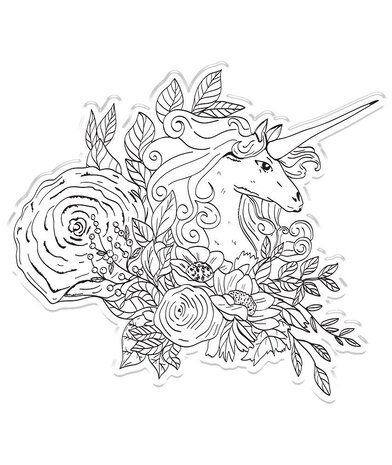 Crafter's Companion Enchanted Dreams Decorative Unicorn Stamp & Die (S-ED-STD-DUNI) Crafter's Companion Enchanted Dreams Decorative Unicorn Stamp & Die (S-ED-STD-DUNI)