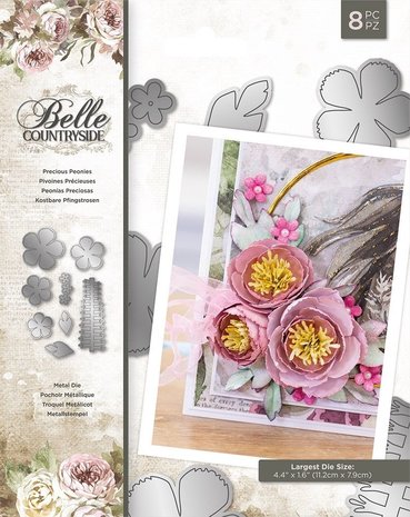 Crafter's Companion Belle Countryside Precious Peonies Die (BELC-MD-PRPE)