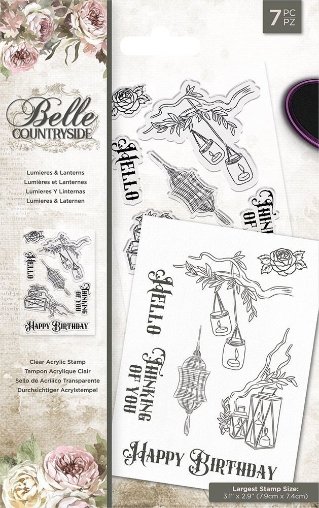 Crafter's Companion Belle Countryside Lumieres & Lanterns Clear Stamps (BELC-ST-CA-LUML) Crafter's Companion Belle Countryside Lumieres & Lanterns Clear Stamps (BELC-ST-CA-LUML)