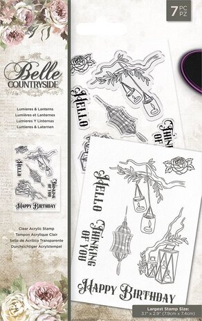 Crafter's Companion Belle Countryside Lumieres & Lanterns Clear Stamps (BELC-ST-CA-LUML) Crafter's Companion Belle Countryside Lumieres & Lanterns Clear Stamps (BELC-ST-CA-LUML)