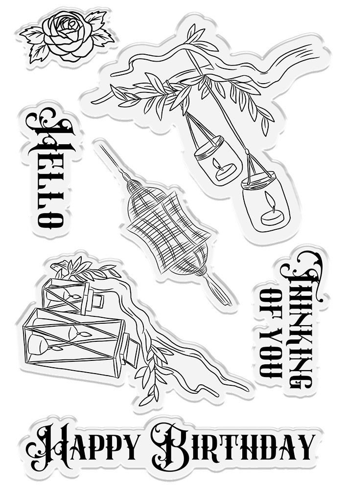 Crafter's Companion Belle Countryside Lumieres & Lanterns Clear Stamps (BELC-ST-CA-LUML) Crafter's Companion Belle Countryside Lumieres & Lanterns Clear Stamps (BELC-ST-CA-LUML)