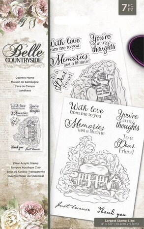 Crafter's Companion Belle Countryside Country Home Clear Stamps (BELC-ST-CA-COUH)