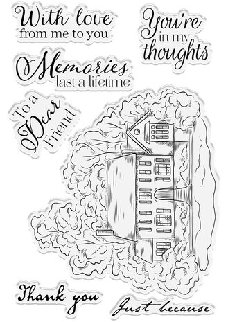 Crafter's Companion Belle Countryside Country Home Clear Stamps (BELC-ST-CA-COUH)