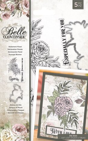 Crafter's Companion Belle Countryside Statement Floral Stamp & Die (BELC-STD-STFL) Crafter's Companion Belle Countryside Statement Floral Stamp & Die (BELC-STD-STFL)