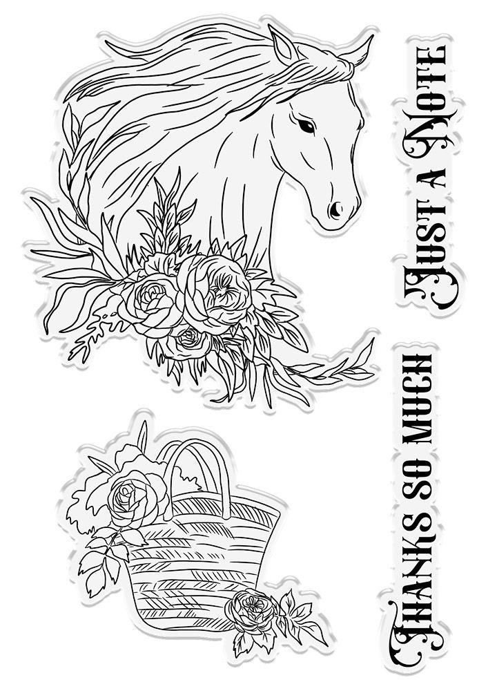 Crafter's Companion Belle Countryside Equine Elegance Stamp & Die (BELC-STD-EQEL) Crafter's Companion Belle Countryside Equine Elegance Stamp & Die (BELC-STD-EQEL)