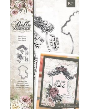 Crafter's Companion Belle Countryside Grande Frame Stamp & Die (BELC-STD-GRFR) Crafter's Companion Belle Countryside Grande Frame Stamp & Die (BELC-STD-GRFR)