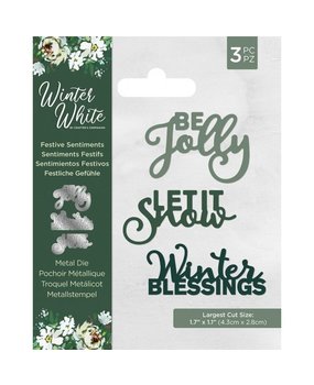 Crafter's Companion Winter White Festive Sentiments Die (WW-MD-FESSEN) Crafter's Companion Winter White Festive Sentiments Die (WW-MD-FESSEN)