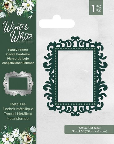 Crafter's Companion Winter White Fancy Frame Die (WW-MD-FANFRA) Crafter's Companion Winter White Fancy Frame Die (WW-MD-FANFRA)