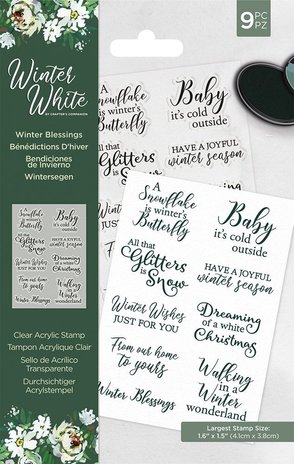 Crafter's Companion Winter White Winter Blessings Clear Stamps (WW-ST-CA-WINBLES) Crafter's Companion Winter White Winter Blessings Clear Stamps (WW-ST-CA-WINBLES)
