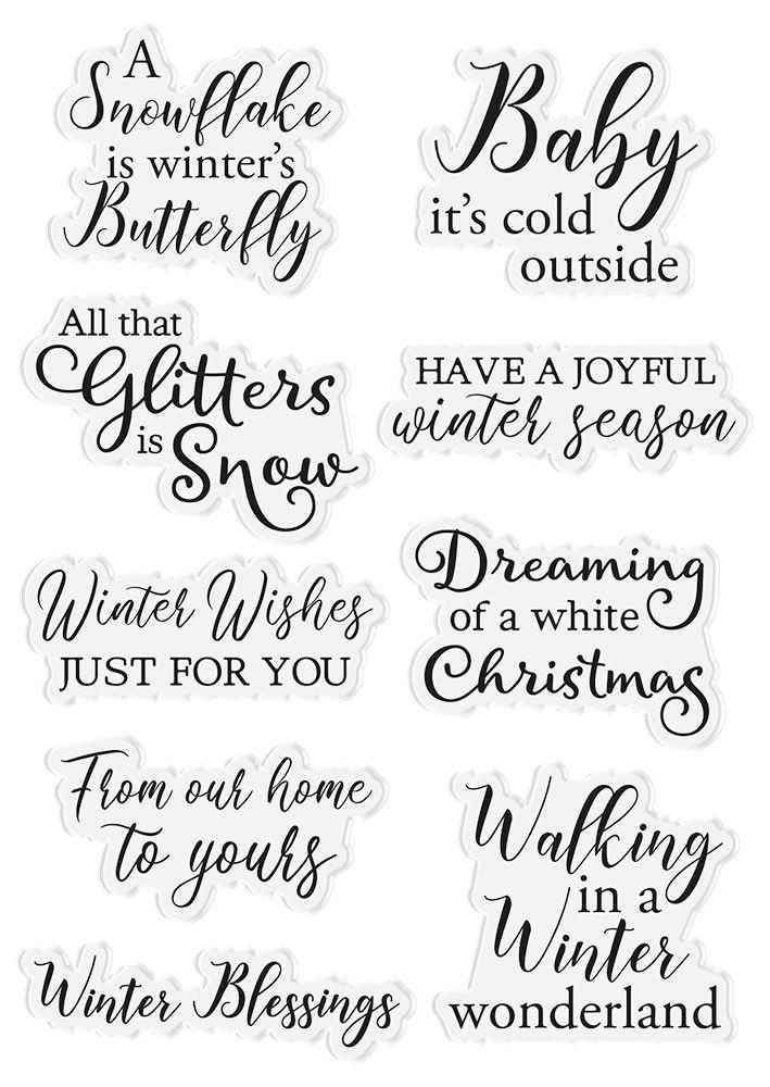 Crafter's Companion Winter White Winter Blessings Clear Stamps (WW-ST-CA-WINBLES) Crafter's Companion Winter White Winter Blessings Clear Stamps (WW-ST-CA-WINBLES)