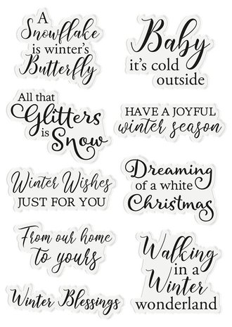 Crafter's Companion Winter White Winter Blessings Clear Stamps (WW-ST-CA-WINBLES) Crafter's Companion Winter White Winter Blessings Clear Stamps (WW-ST-CA-WINBLES)