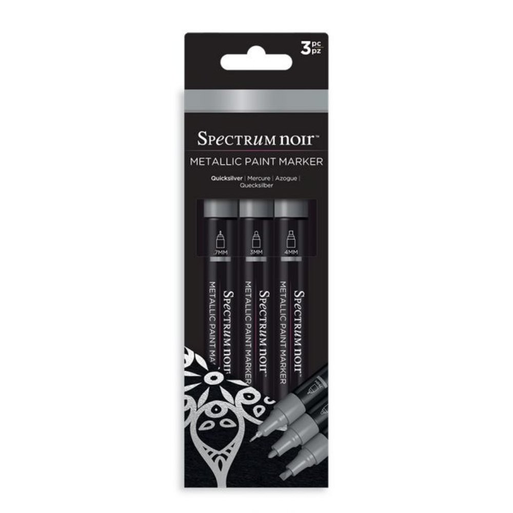 Spectrum Noir Metallic Paint Markers Quicksilver (SN-MTPM-SIL3) Spectrum Noir Metallic Paint Markers Quicksilver (SN-MTPM-SIL3)