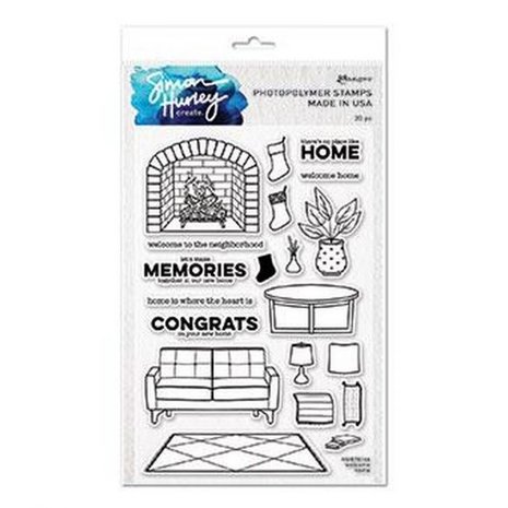 Simon Hurley Create Welcome Home Clear Stamps (HUR78166)