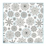 Simon Hurley Create Stitched Snowflakes Background Cling Stamps (HUR79002)