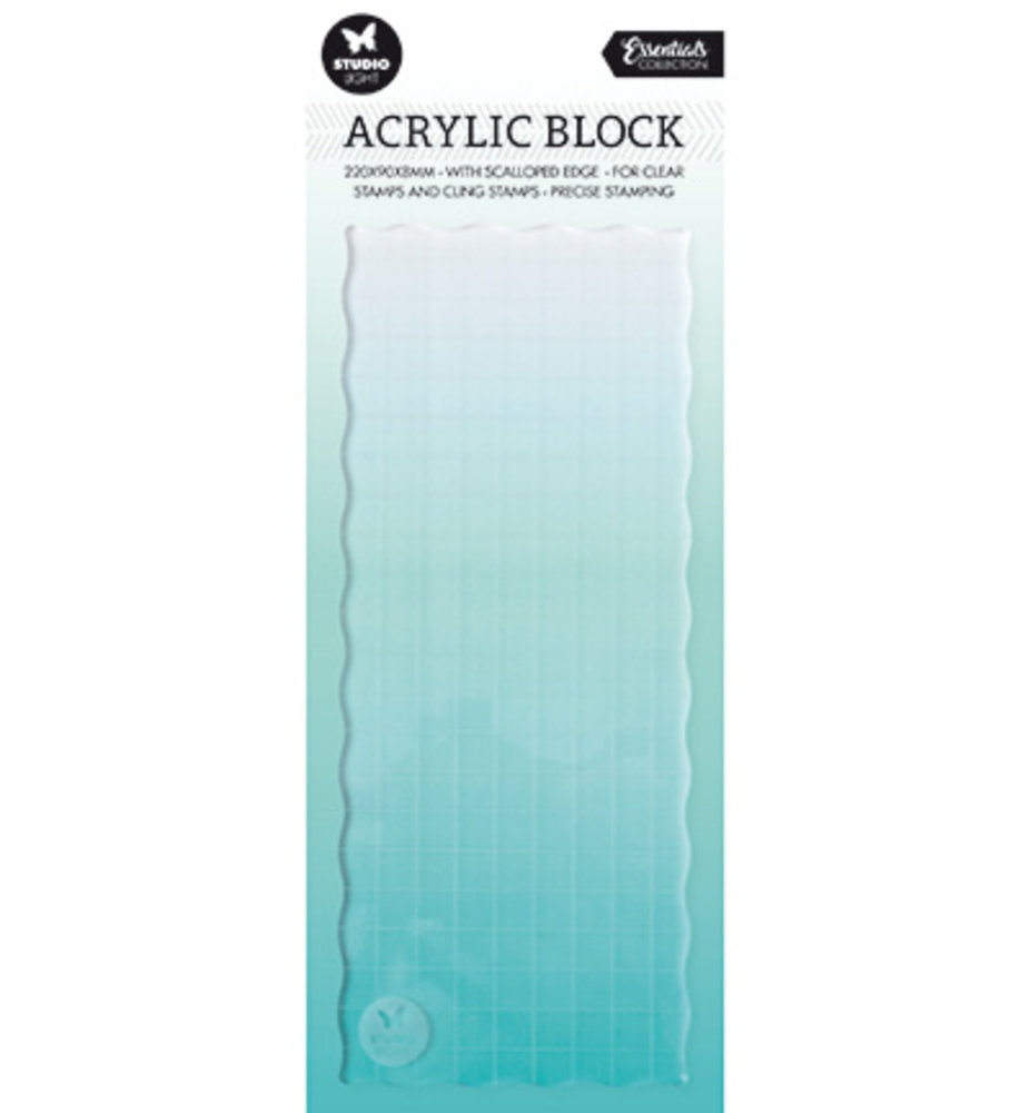 Studio Light Acrylic Stamp Block 22x9 cm (SL-ES-ASB01)