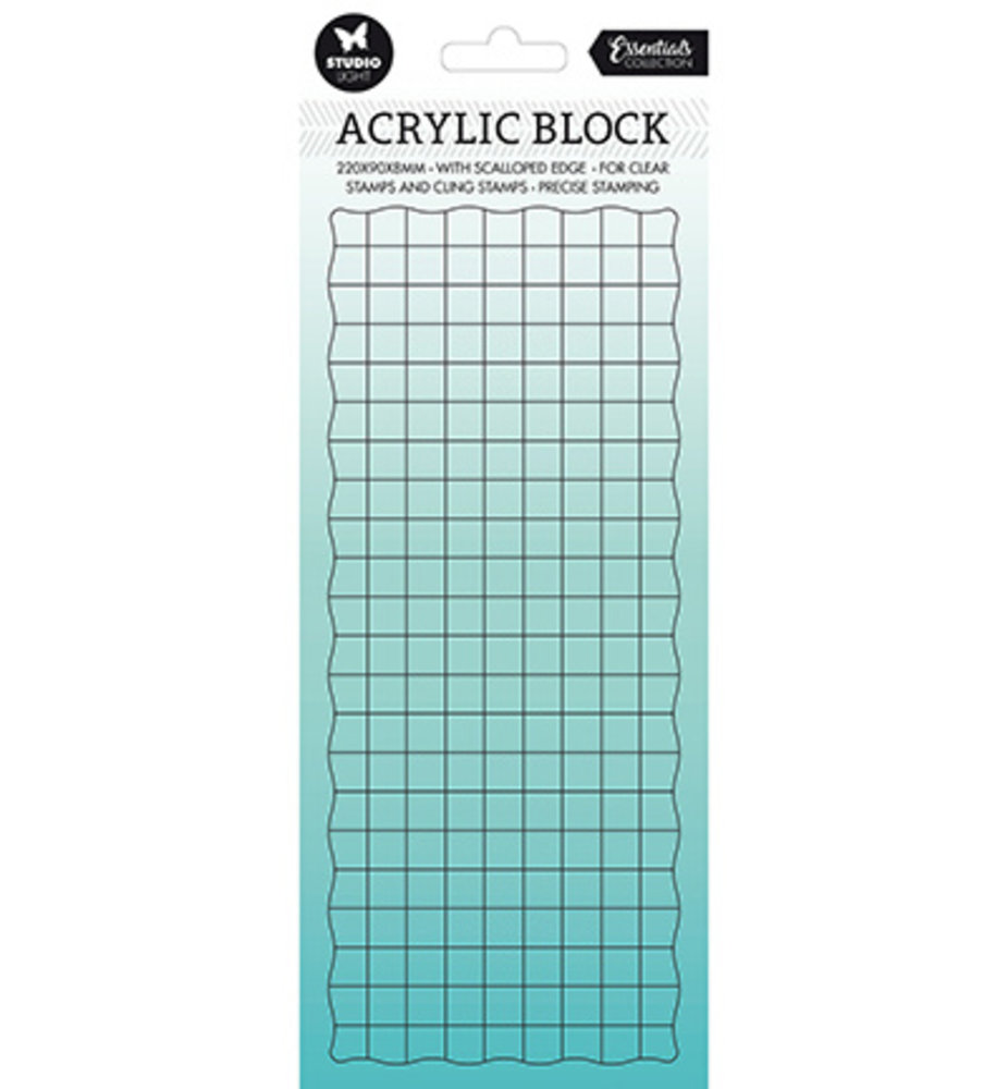 Studio Light Acrylic Stamp Block 22x9 cm (SL-ES-ASB01)