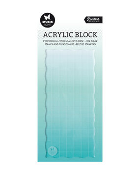 Studio Light Acrylic Stamp Block 15x7 cm (SL-ES-ASB02) Studio Light Acrylic Stamp Block 15x7 cm (SL-ES-ASB02)