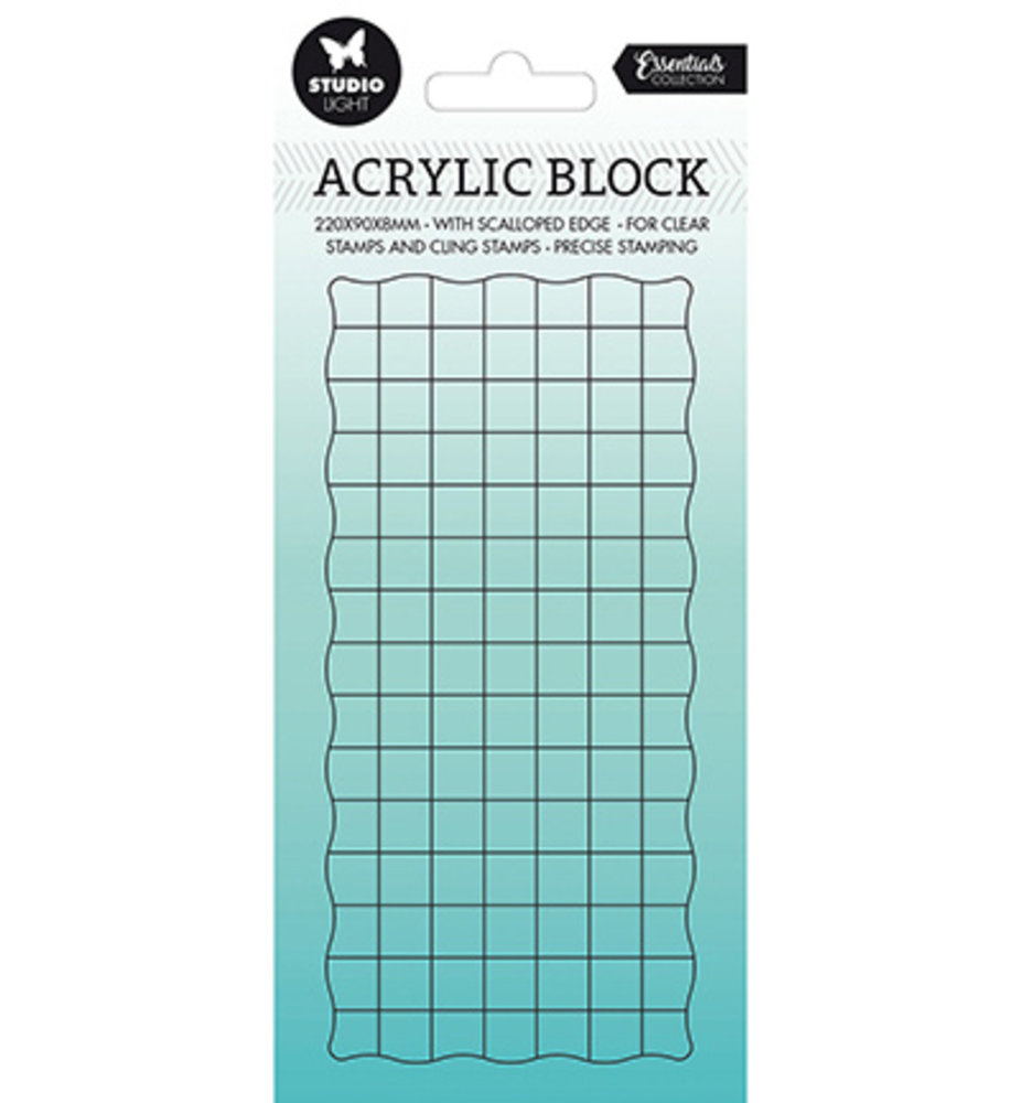 Studio Light Acrylic Stamp Block 15x7 cm (SL-ES-ASB02)