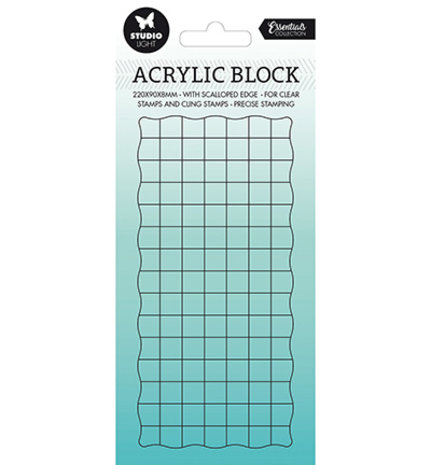 Studio Light Acrylic Stamp Block 15x7 cm (SL-ES-ASB02)