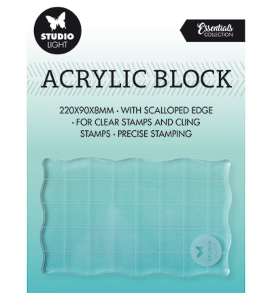 Studio Light Acrylic Stamp Block 5x8 cm (SL-ES-ASB03) Studio Light Acrylic Stamp Block 5x8 cm (SL-ES-ASB03)