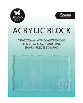 Studio Light Acrylic Stamp Block 5x8 cm (SL-ES-ASB03) Studio Light Acrylic Stamp Block 5x8 cm (SL-ES-ASB03)