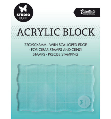 Studio Light Acrylic Stamp Block 5x8 cm (SL-ES-ASB03) Studio Light Acrylic Stamp Block 5x8 cm (SL-ES-ASB03)