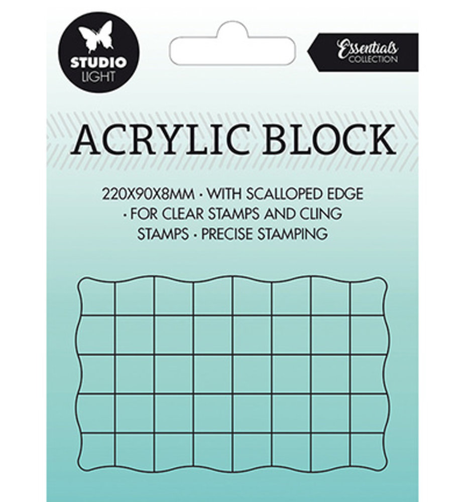 Studio Light Acrylic Stamp Block 5x8 cm (SL-ES-ASB03) Studio Light Acrylic Stamp Block 5x8 cm (SL-ES-ASB03)
