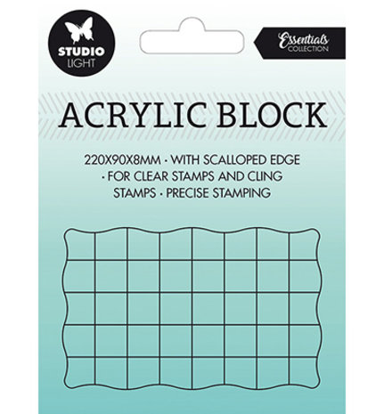 Studio Light Acrylic Stamp Block 5x8 cm (SL-ES-ASB03) Studio Light Acrylic Stamp Block 5x8 cm (SL-ES-ASB03)