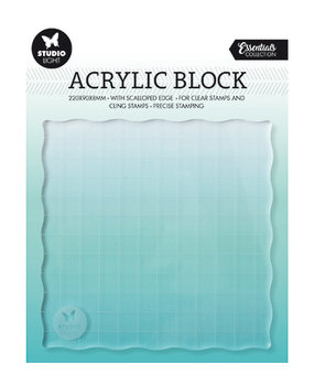 Studio Light Acrylic Stamp Block 12x12 cm (SL-ES-ASB04) Studio Light Acrylic Stamp Block 12x12 cm (SL-ES-ASB04)