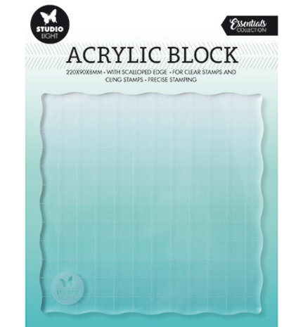 Studio Light Acrylic Stamp Block 12x12 cm (SL-ES-ASB04) Studio Light Acrylic Stamp Block 12x12 cm (SL-ES-ASB04)