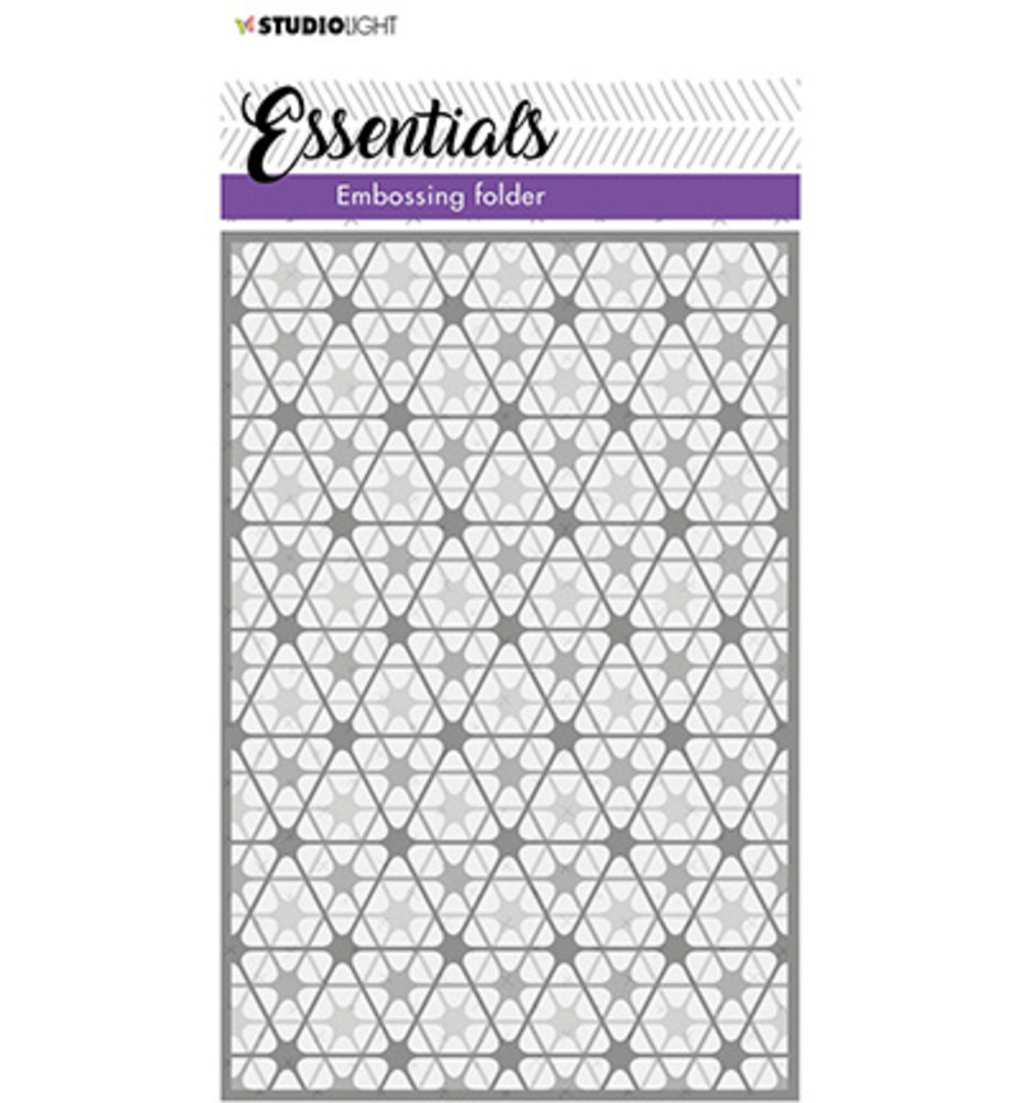 Studio Light 3D Embossing Folder Double Diamond Stripes (SL-ES-EMB06)