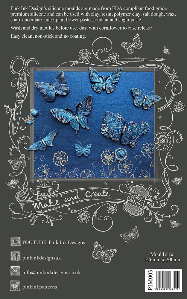 Pink Ink Designs Butterflies Silicone Mould (PIM003) Pink Ink Designs Butterflies Silicone Mould (PIM003)