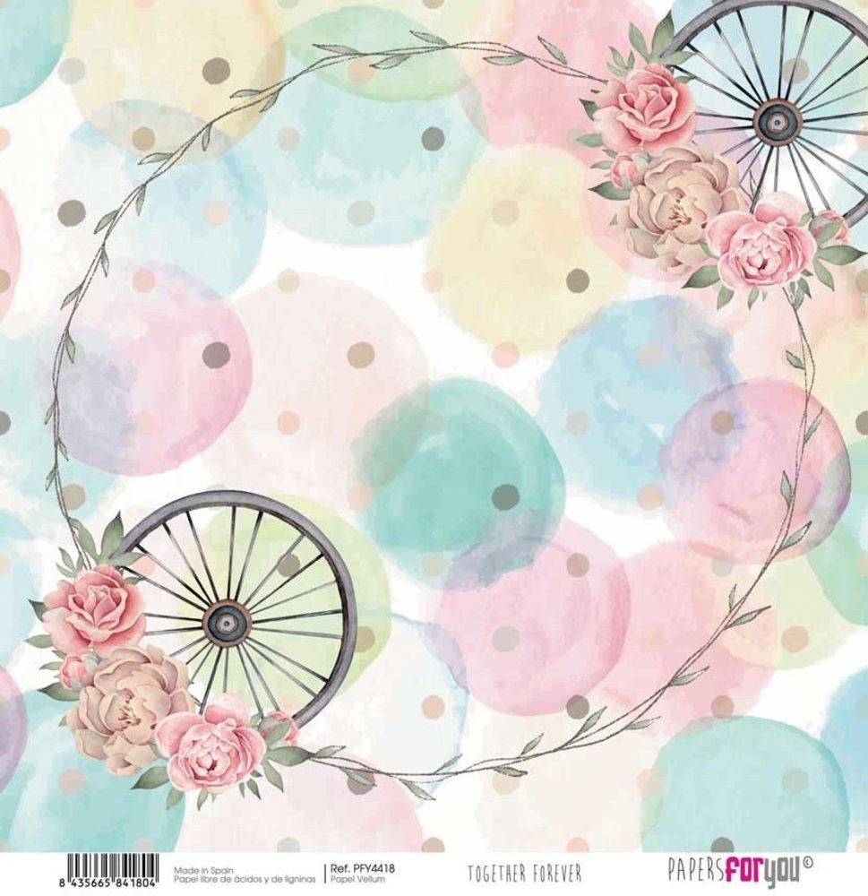 Papers For You Together Forever 12x12 Inch Vellum Pack (6pcs) (PFY-4414)